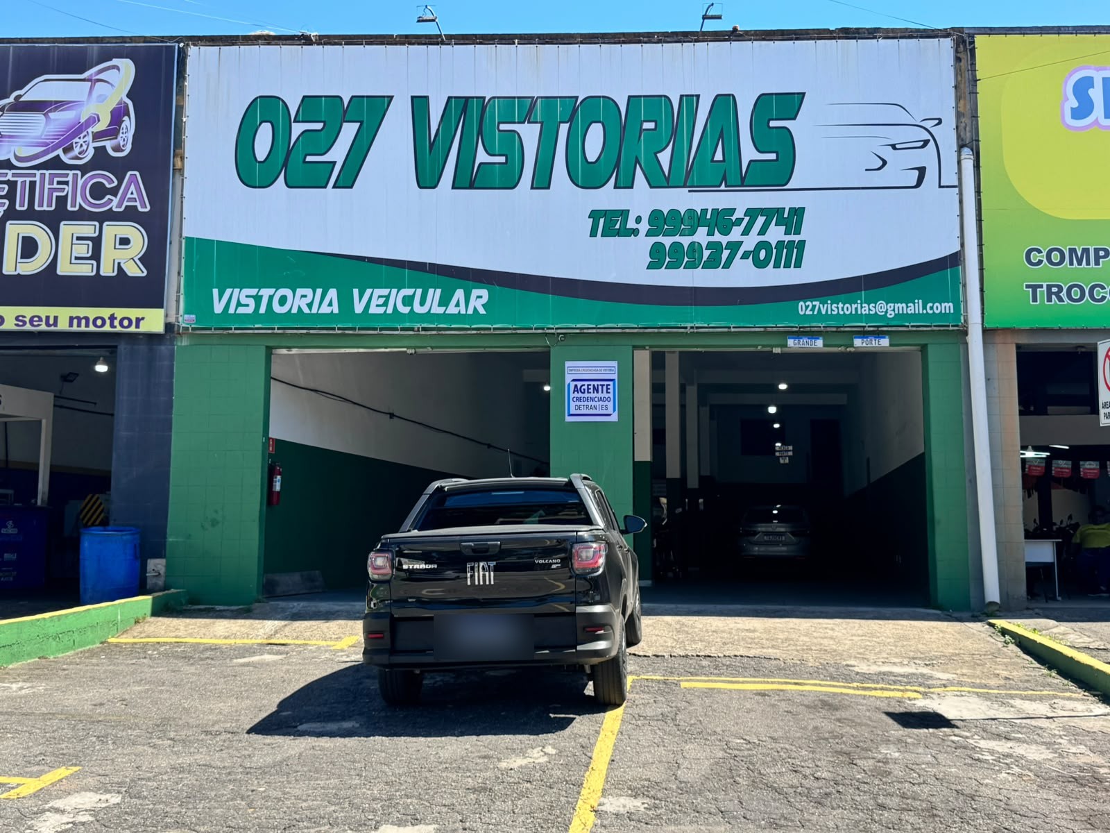 027 Vistorias em Cariacica ES – fachada da unidade de vistoria veicular